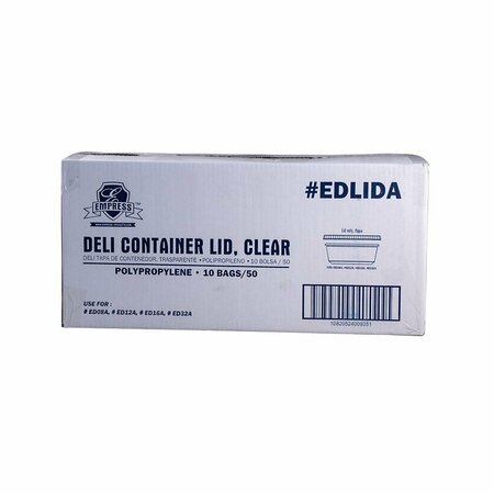 EMPRESS Deli Container Lid Clear, 50PK EDLIDA